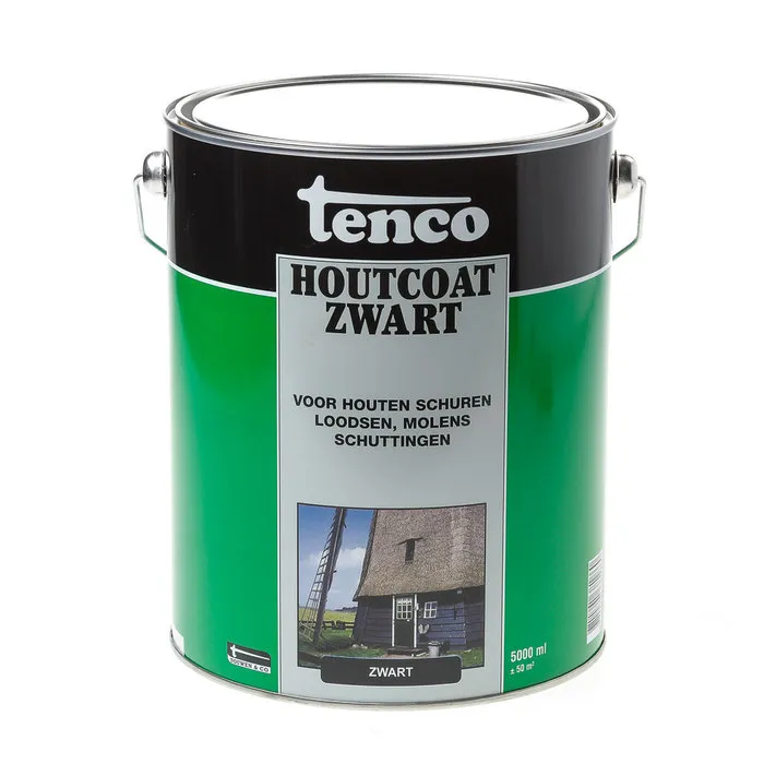 Tenco Tenco Houtcoat Zwart - 5 liter