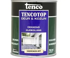 Tenco Tencotop Deur & Kozijn Dekkend Zijdeglans Gebroken Wit - 750 ml