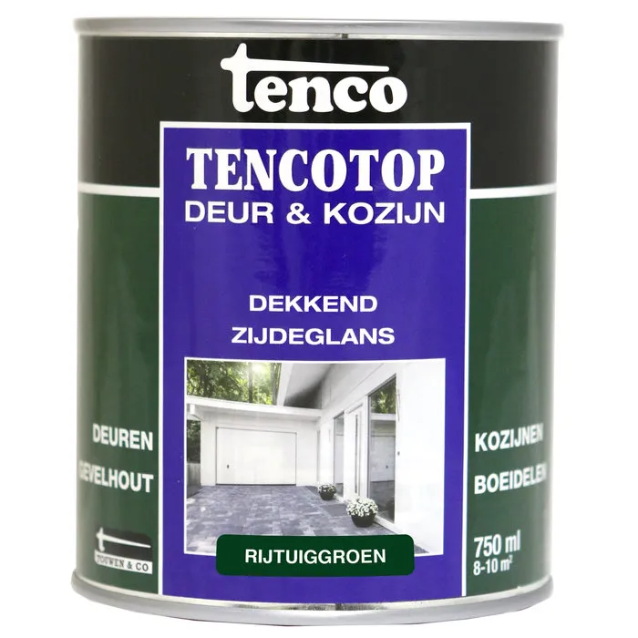 Tenco Tencotop Deur & Kozijn Dekkend Zijdeglans Rijtuiggroen - 750 ml