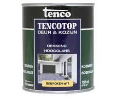 Tenco Tencotop Deur & Kozijn Dekkend Hoogglans Gebroken Wit - 750 ml