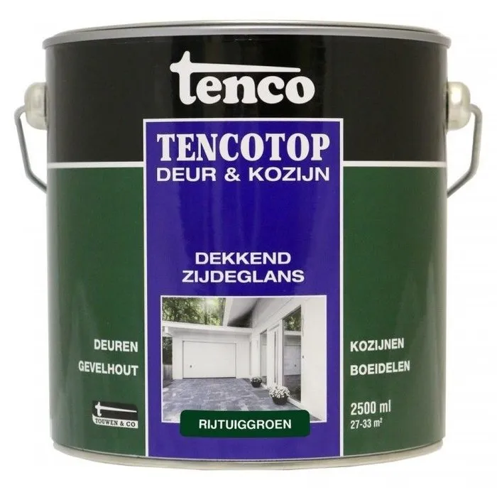 Tenco Tencotop Deur & Kozijn Dekkend Zijdeglans Rijtuiggroen - 2,5 L