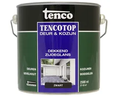 Tenco Tencotop Deur & Kozijn Dekkend Zijdeglans Zwart - 2,5 L
