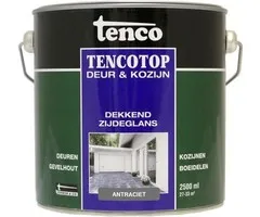 Tenco Tencotop Deur & Kozijn Dekkend Zijdeglans Antraciet - 2,5 L
