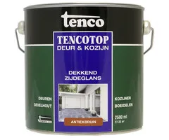 Tenco Tencotop Deur & Kozijn Dekkend Zijdeglans Antiekbruin - 2,5 L