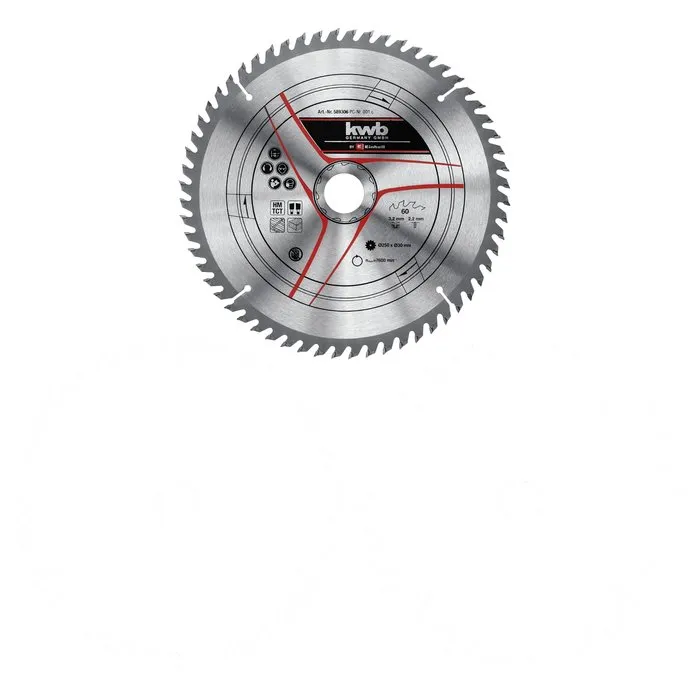 KWB KWB Zaagblad-set 250 x 3,2 x 30mm - 24, 42 & 60 Tands