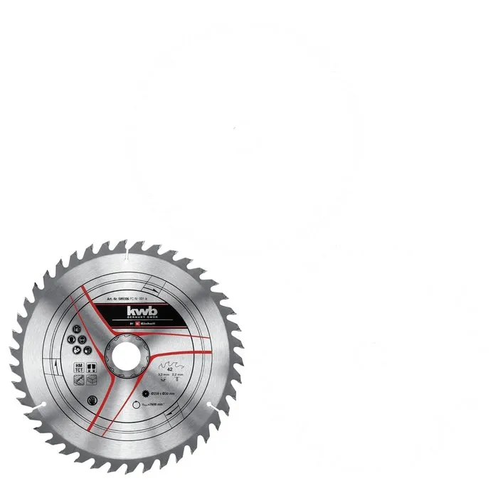 KWB KWB Zaagblad-set 250 x 3,2 x 30mm - 24, 42 & 60 Tands