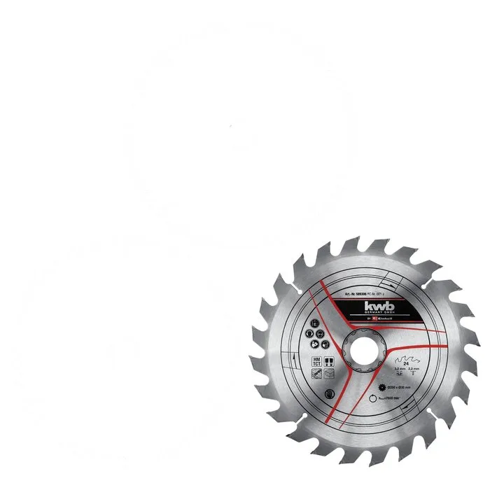 KWB KWB Zaagblad-set 250 x 3,2 x 30mm - 24, 42 & 60 Tands