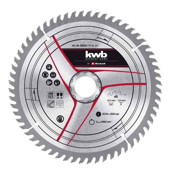 KWB KWB Zaagblad 210 x 30 x 1,2 mm 40 Tands