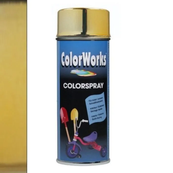 Motip Colorworks Spuitbus Goud 400 ML