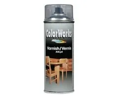 Motip Colorworks Spuitbus Vernis Alkyd Zijdeglans 400 ML