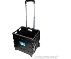 Silverline Silverline Inklapbare trolley met krat