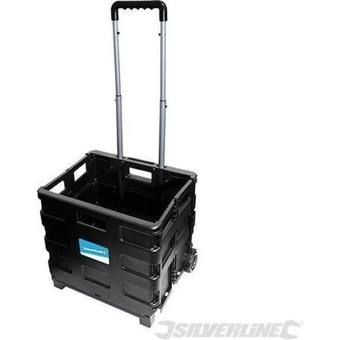 Silverline Silverline Inklapbare trolley met krat