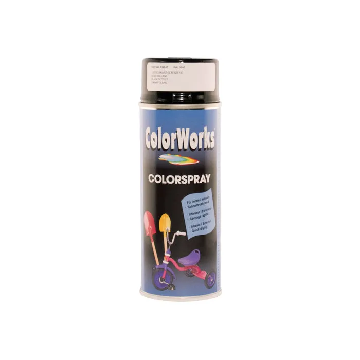 Motip Colorworks Spuitbus Colors HG Zwart - 400ML