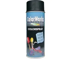Motip Colorworks Spuitbus Colors ZG Zwart - 400ML