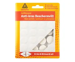 Deltafix Deltafix Anti-krasvilt Rond 22mm Wit 16 Stuks