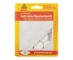 Deltafix Deltafix Anti-krasvilt Rond 28mm Wit 8 Stuks