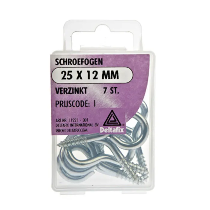 Deltafix Deltafix Schroefogen verzinkt 25x12 mm 7 stuks