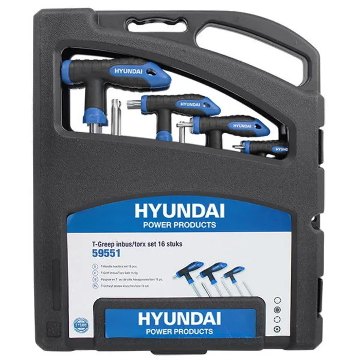 Hyundai Hyundai T-greep sleutelset 16-delig