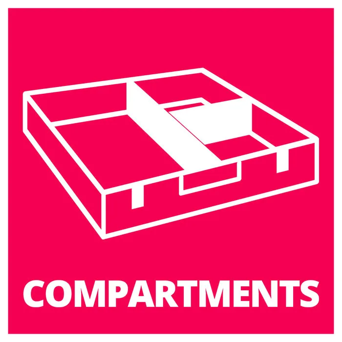 Einhell Gereedschap Einhell Kunststof Compartimenten Set voor E-case