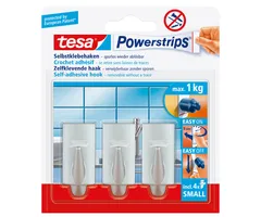 Tesa Tesa Powerstrips Haak 1,4 x 3,4cm - 3 Stuks