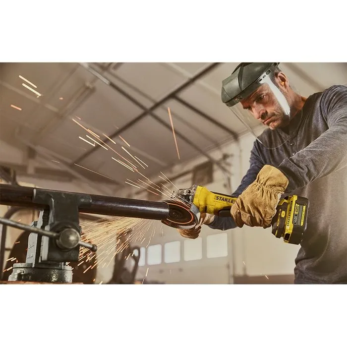 Stanley Stanley FatMax Accu Haakse Slijper V20 SFMCG700M2K - Brushless 125mm