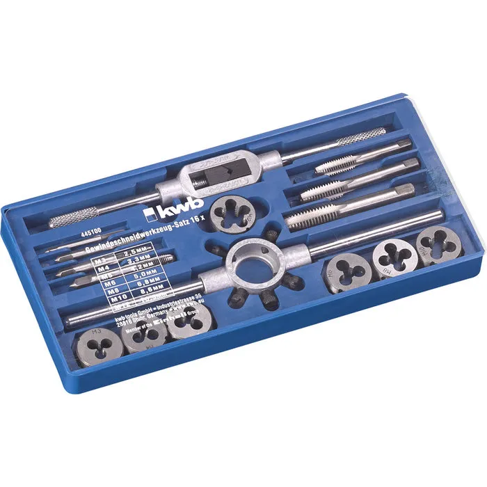 KWB KWB Draadsnijgereedschap set 16-delig