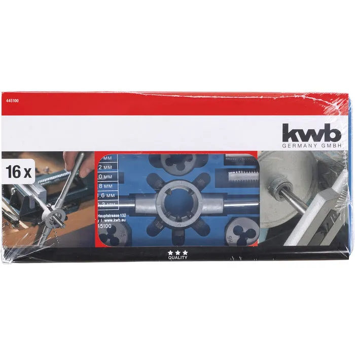 KWB KWB Draadsnijgereedschap set 16-delig