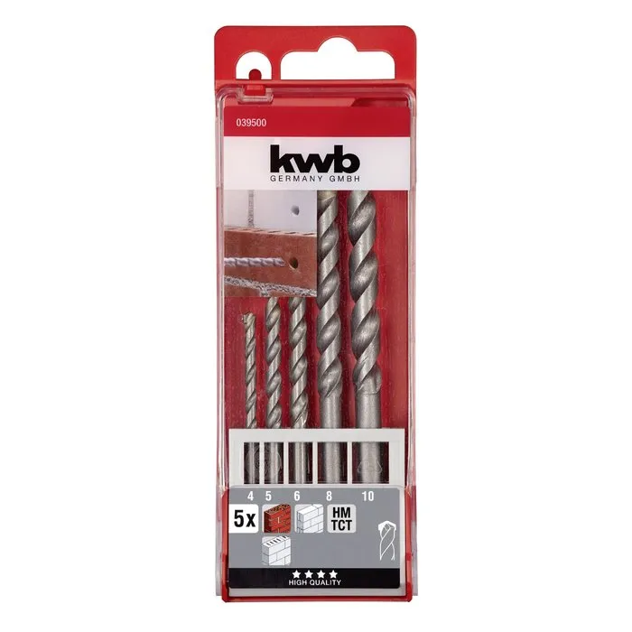 KWB KWB Steenborenset 4-10mm - 5-delig