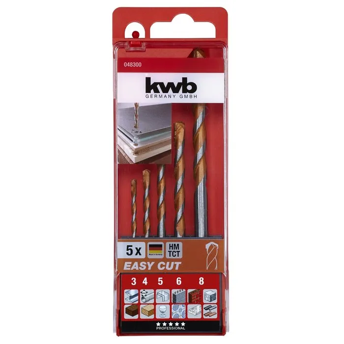 KWB KWB Easy cut allesboren 5-delig