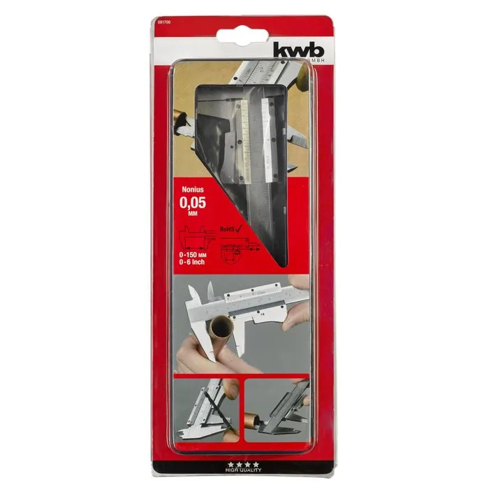 KWB KWB Precisie-schuifmaat RVS blank