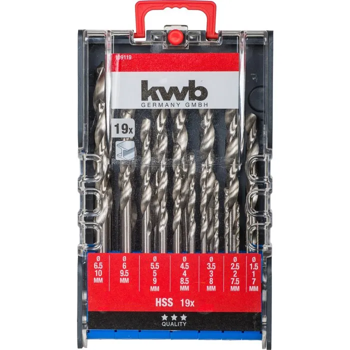 KWB KWB HSS-Metaalborenset 19-delig