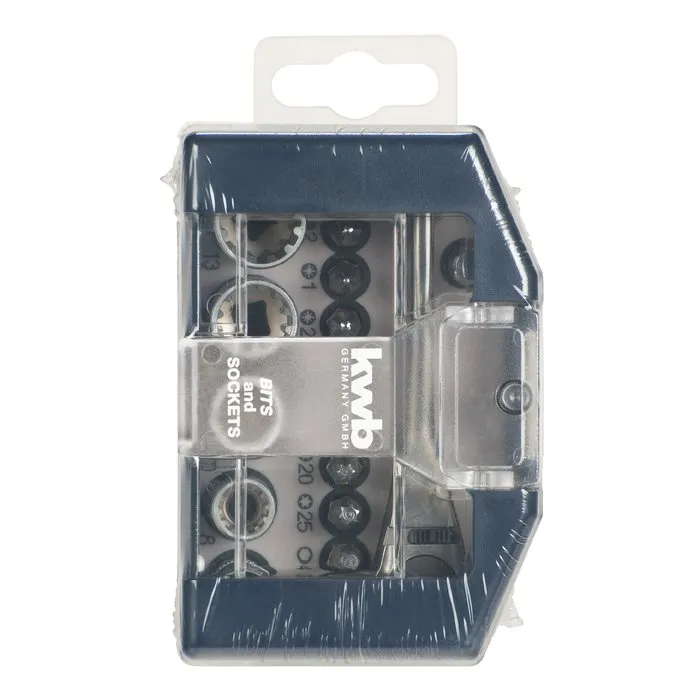 KWB KWB Doppen-/bitset met clip 17-delig