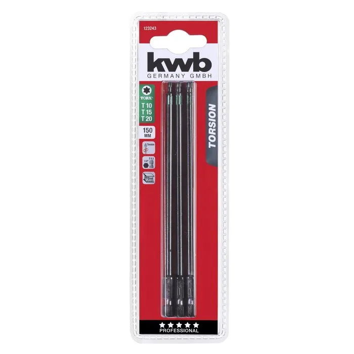 KWB KWB lange bits torx 3 delig - 150mm torsie