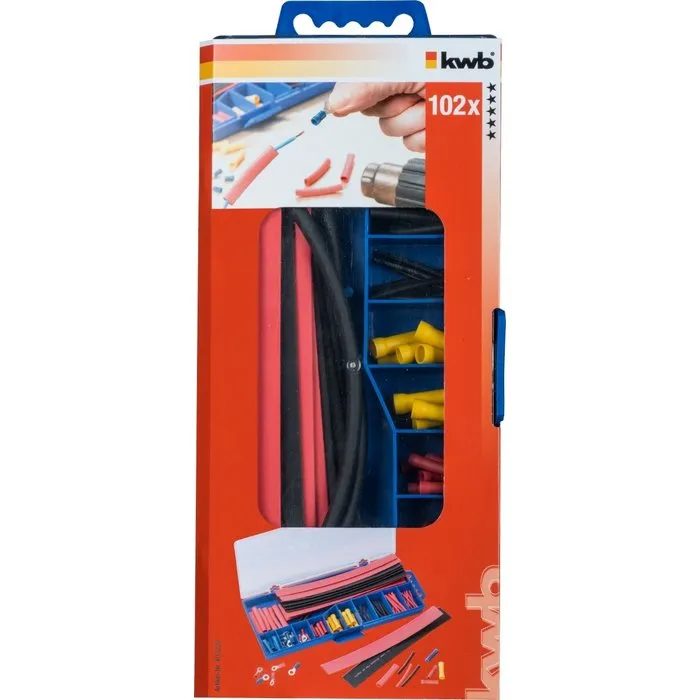 KWB KWB Kabelschoen en krimpkous set - 102-delig