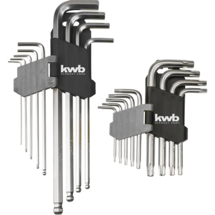 KWB KWB Stiftsleutelset zeskant/torx 18-delig