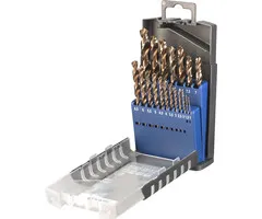KWB KWB Cobalt spiraalborenset 1-10mm 19-delig