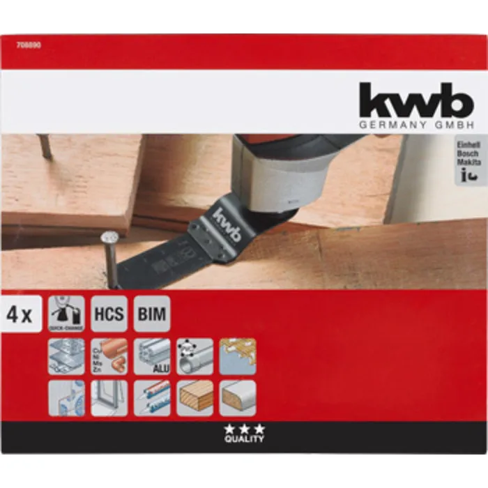 KWB KWB Multitool Vloer Installatieset 4-Delig