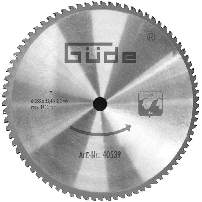 Güde Güde zaagblad 72T voor GMK 350TA