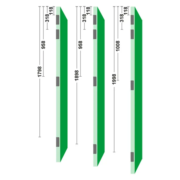 Axa AAxa kogelpaumelle din links, met messing pen, verzinkt 89 x 89 mm
