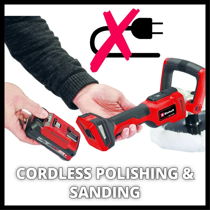 Einhell Gereedschap Einhell CE-CP 18/180 Li E-Solo haakse-polijstmachine