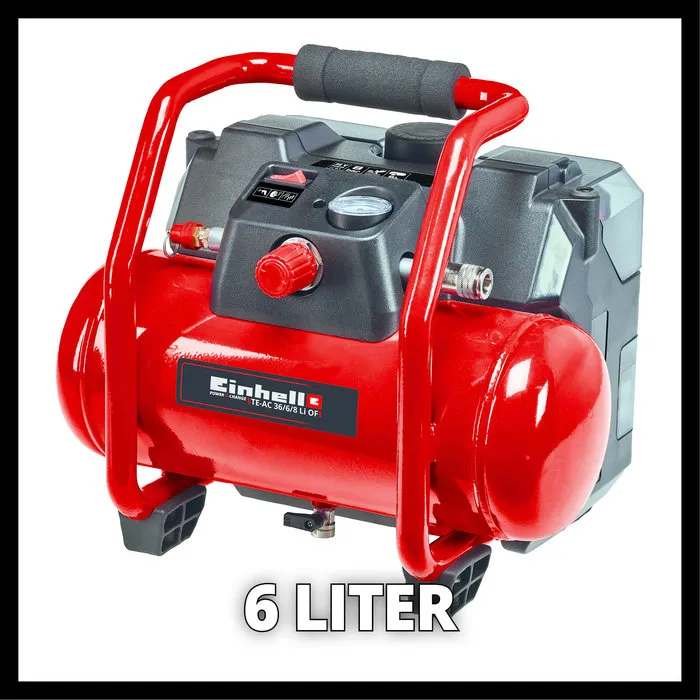Einhell Gereedschap Einhell TE-AC 36/6/8 Li OF Solo, Accu Compressor, Power X-Change