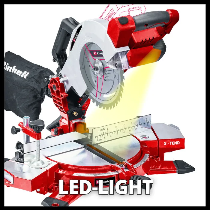 Einhell Gereedschap Einhell TE-MS 18/210 Li Solo Accu Kap- en Verstekzaag