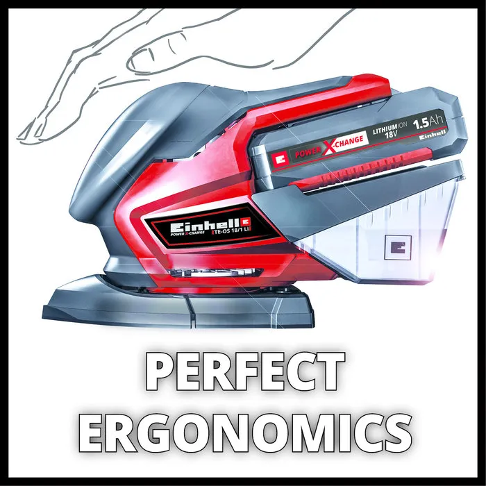Einhell Gereedschap Einhell TE-OS 18/150 Li Solo Accu Schuurmachine