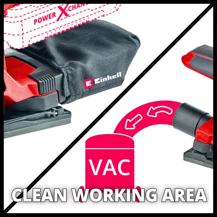 Einhell Gereedschap Einhell TC-OS 18/187 Li Solo Accu Vlakschuurmachine