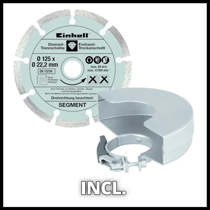 Einhell Gereedschap Einhell Haakse slijper TE-AG 125/750 kit