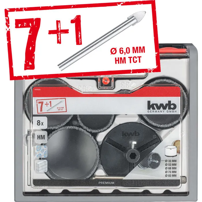 KWB KWB Gatenzaagset, HM 8-delig