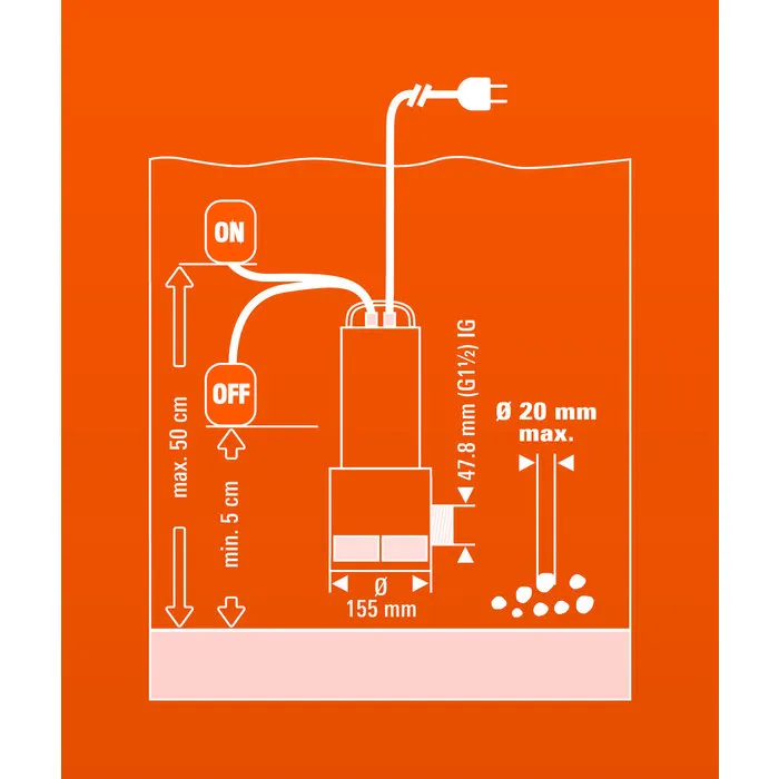 Einhell Gereedschap Einhell GC-DP 1020 N Vuilwaterpomp