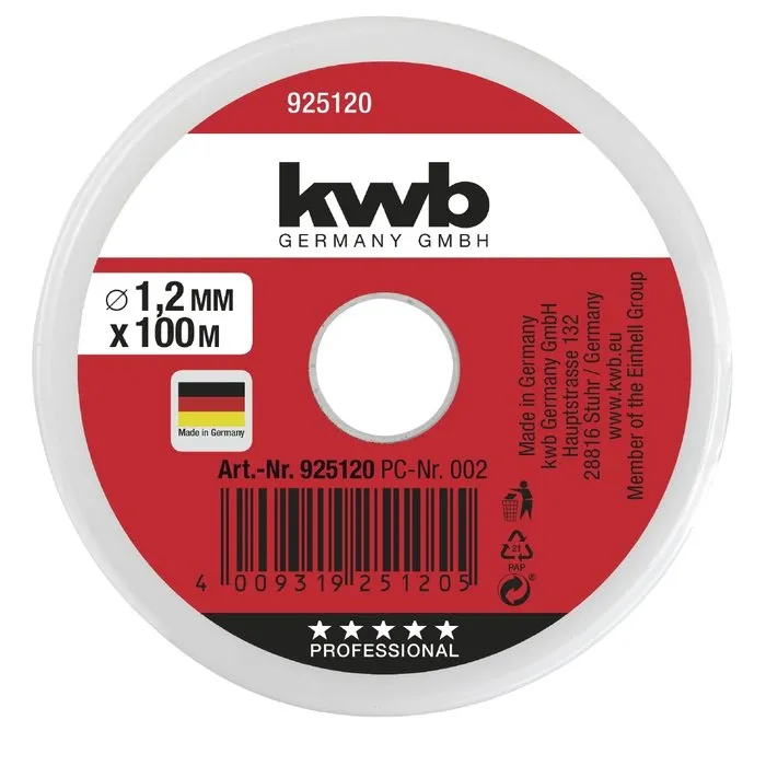 KWB KWB Metselkoord rood 1,2mm x 100m1