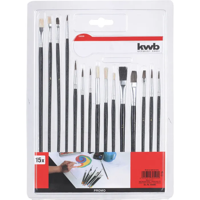 KWB KWB Penselenset 15-Delig