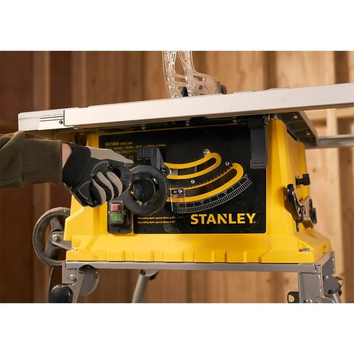 Stanley Stanley Tafelcirkelzaag SST1800 – 254 mm – 1800W – Inklapbaar & Verrijdbaar